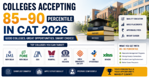 Read more about the article Colleges Accepting 85–90 Percentile in CAT 2026