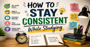 Read more about the article How To Stay Consistent While Studying