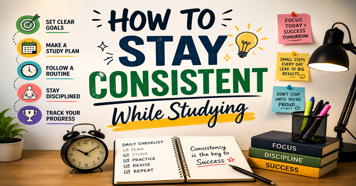 You are currently viewing How To Stay Consistent While Studying