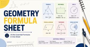 Read more about the article Geometry Formula Sheet: The Ultimate Guide for Students and Learners