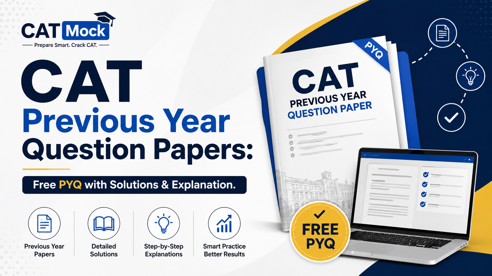 You are currently viewing CAT Previous Year Question Papers: Free PYQ with Solutions & Explanation.