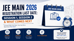 Read more about the article JEE Main 2026 Registration Last Date: Session 1, Session 2 & What Comes Next