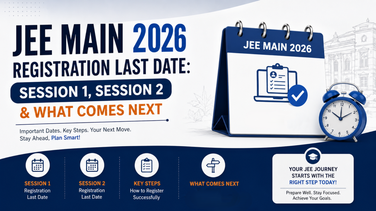 You are currently viewing JEE Main 2026 Registration Last Date: Session 1, Session 2 & What Comes Next