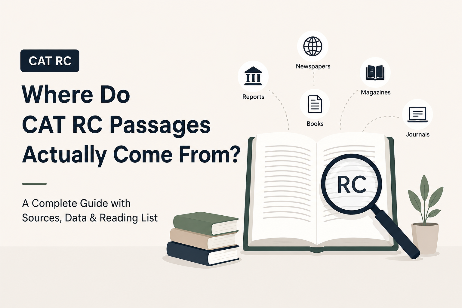 You are currently viewing Where Do CAT RC Passages Actually Come From? A Complete Guide with Sources, Data & Reading List