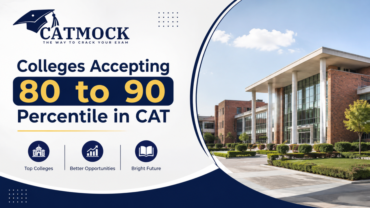 You are currently viewing Colleges Accepting 80 to 90 Percentile in CAT