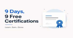Read more about the article 9 Days, 9 Free Certifications