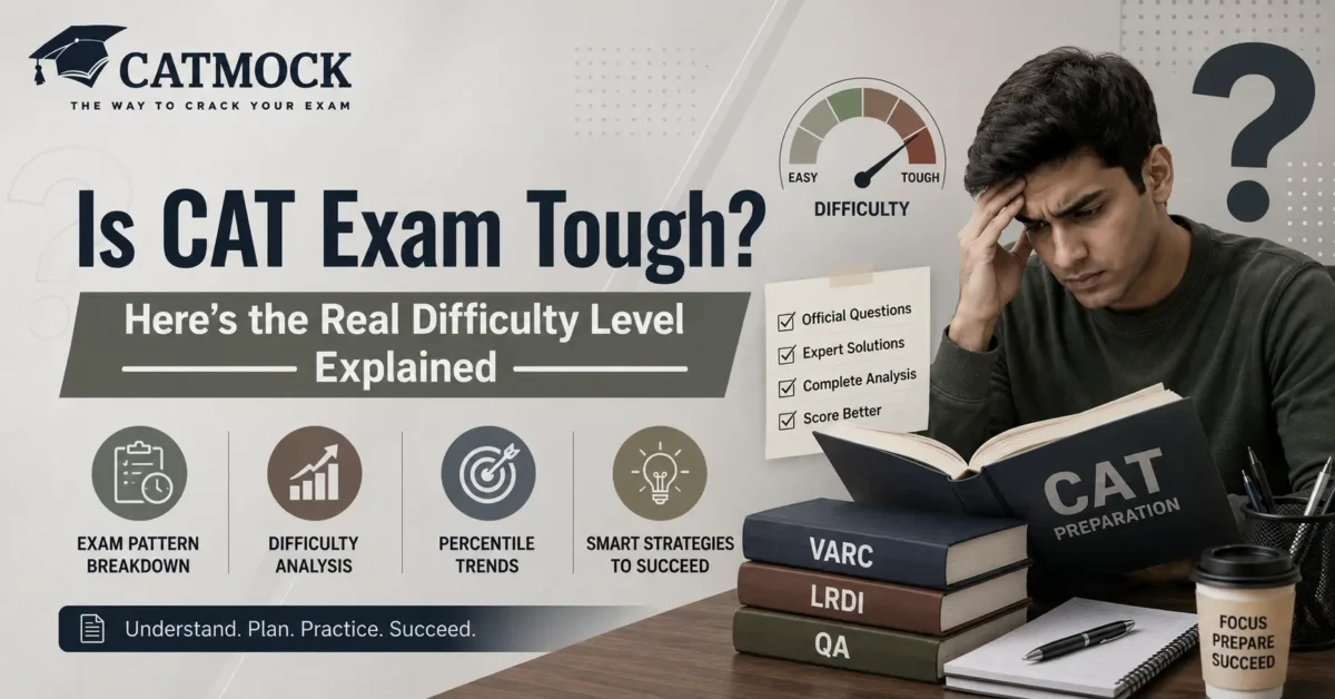 You are currently viewing Is CAT Exam Tough? Here’s the Real Difficulty Level Explained