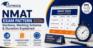 Read more about the article NMAT Exam Pattern 2026: Sections, Marking Scheme & Duration Explained