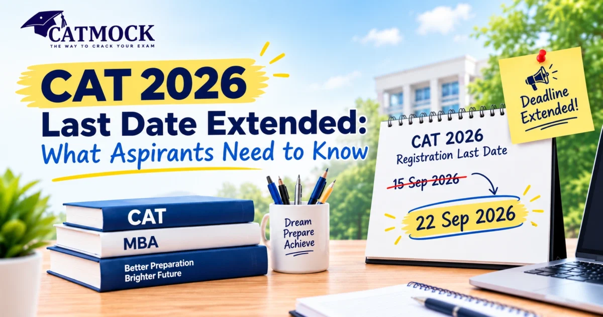 You are currently viewing CAT 2026 Last Date Extended: What Aspirants Need to Know