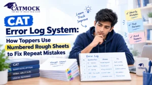 Read more about the article CAT Error Log System: How Toppers Use Numbered Rough Sheets to Fix Repeat Mistakes