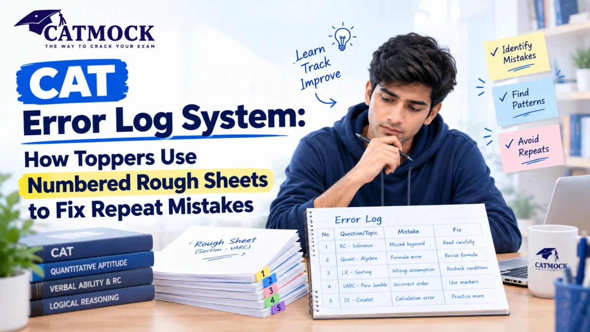 You are currently viewing CAT Error Log System: How Toppers Use Numbered Rough Sheets to Fix Repeat Mistakes