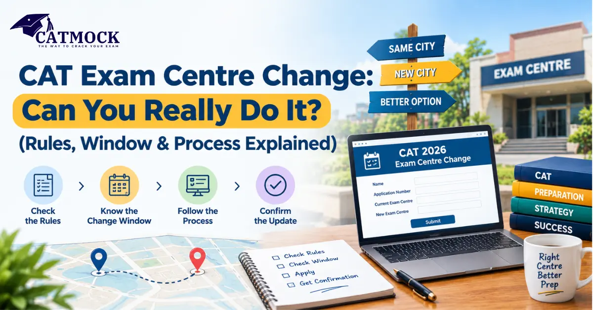 CAT Exam Centre Change: Can You Really Do It? (Rules, Window & Process Explained)