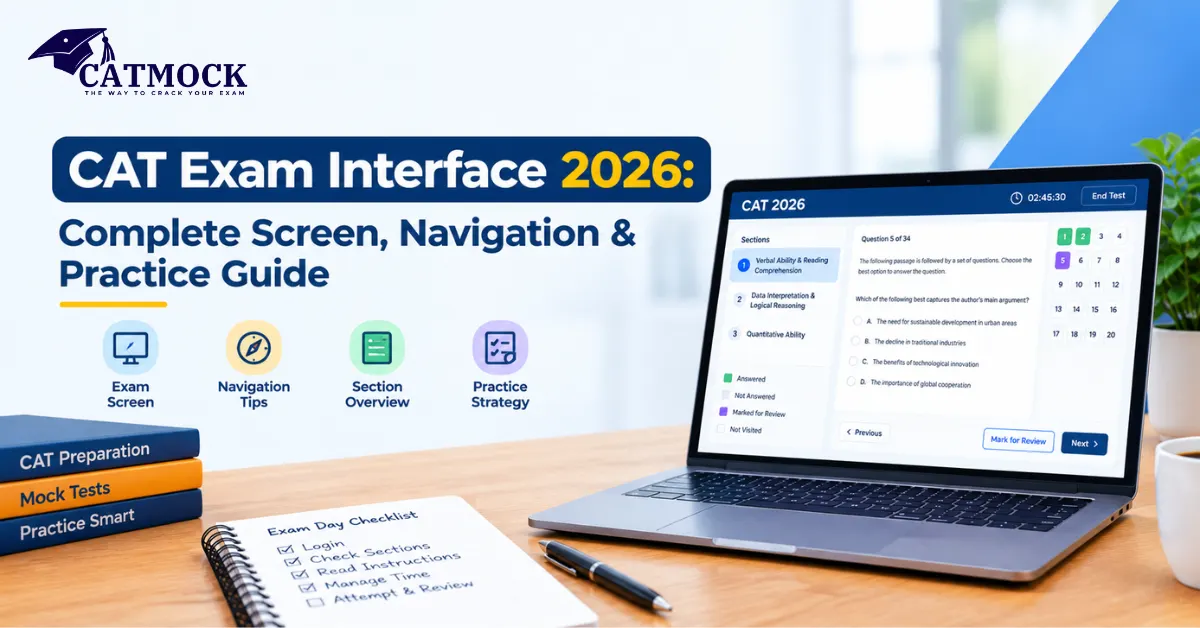 You are currently viewing CAT Exam Interface 2026: Complete Screen, Navigation & Practice Guide