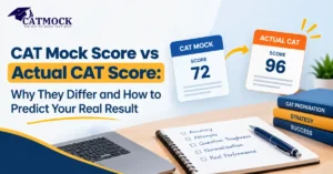 Read more about the article CAT Mock Score vs Actual CAT Score: Why They Differ and How to Predict Your Real Result