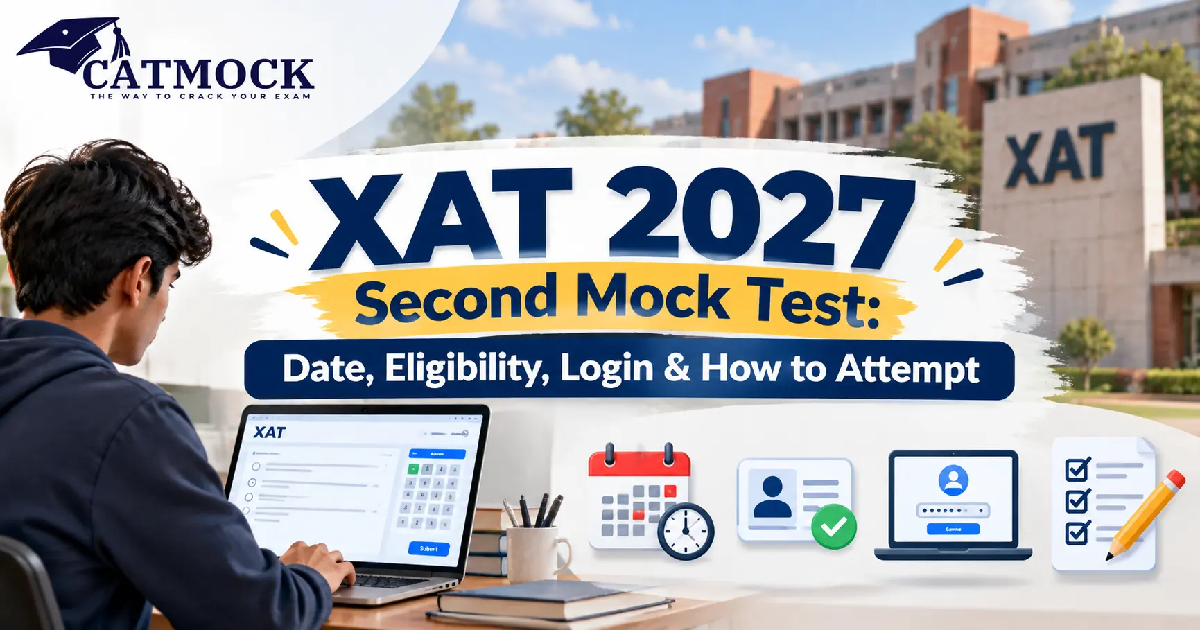 You are currently viewing XAT 2027 Second Mock Test: Registration Dates, Login Steps, Eligibility and Support