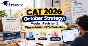 Read more about the article CAT 2026 October Strategy: Mocks, Revision & Weak-Area Correction Plan