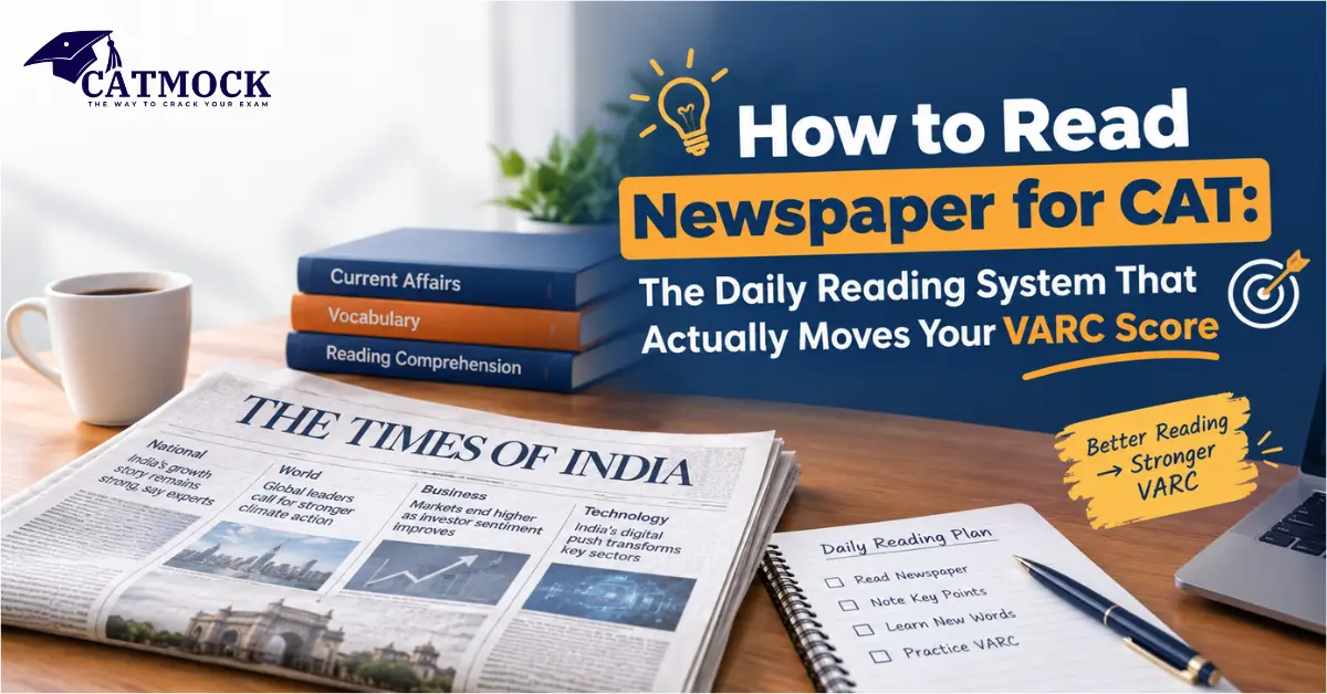 How to Read Newspaper for CAT: The Daily Reading System That Actually Moves Your VARC Score