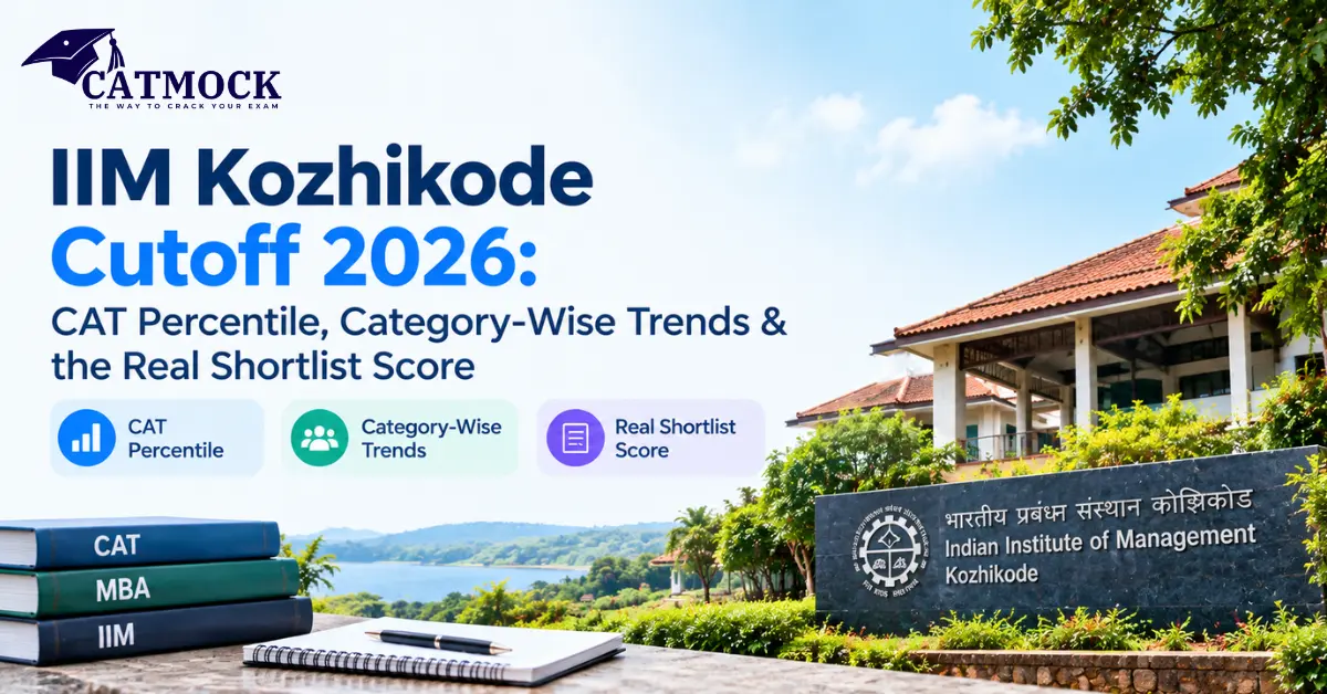 You are currently viewing IIM Kozhikode Cutoff 2026: CAT Percentile, Category-Wise Trends & the Real Shortlist Score