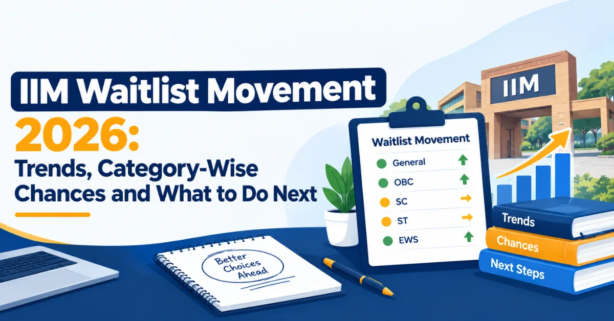 You are currently viewing IIM Waitlist Movement 2026: Trends, Category-Wise Chances and What to Do Next