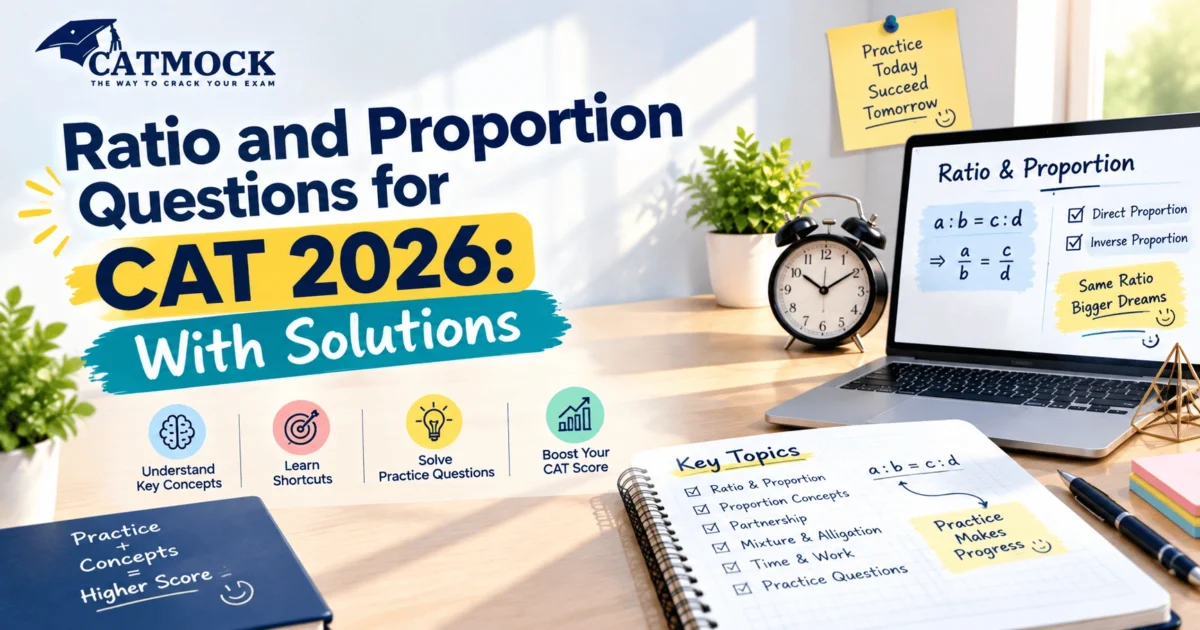 Ratio And Proportion Questions For CAT 2026 with Solutions