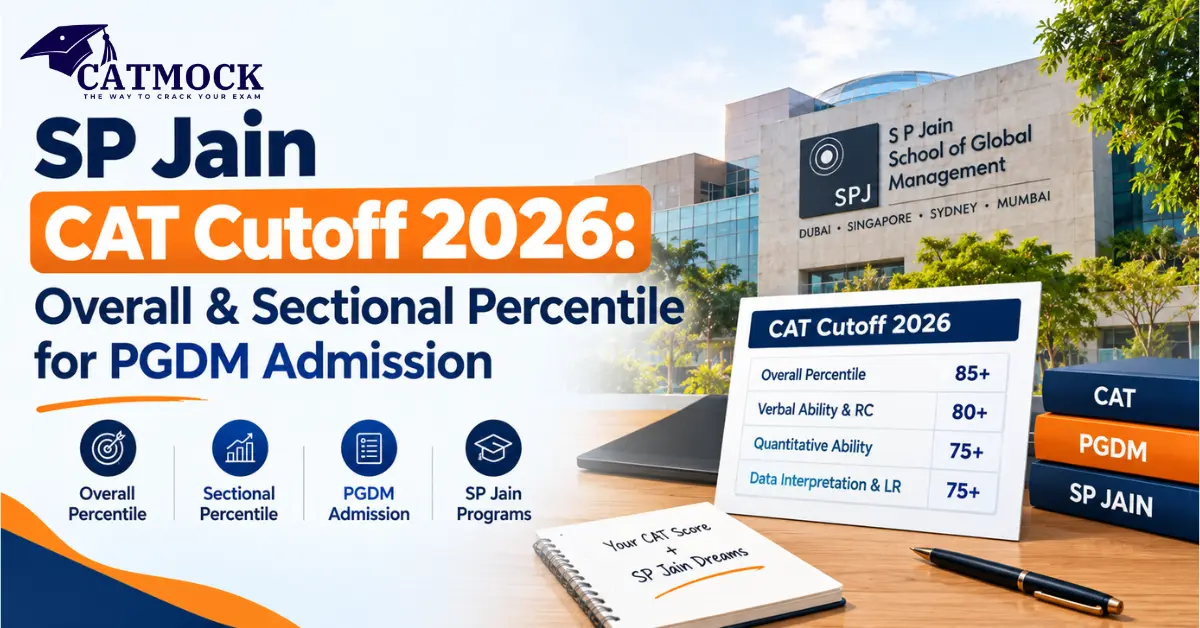 SP Jain CAT Cutoff 2026: Overall & Sectional Percentile for PGDM Admission