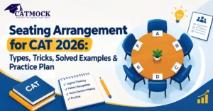 Read more about the article Seating Arrangement for CAT 2026: Types, Tricks, Solved Examples & Practice Plan