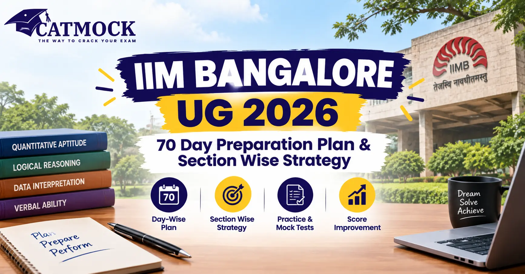 IIM Bangalore UG 2026: 70-Day Preparation Plan & Section-Wise Strategy