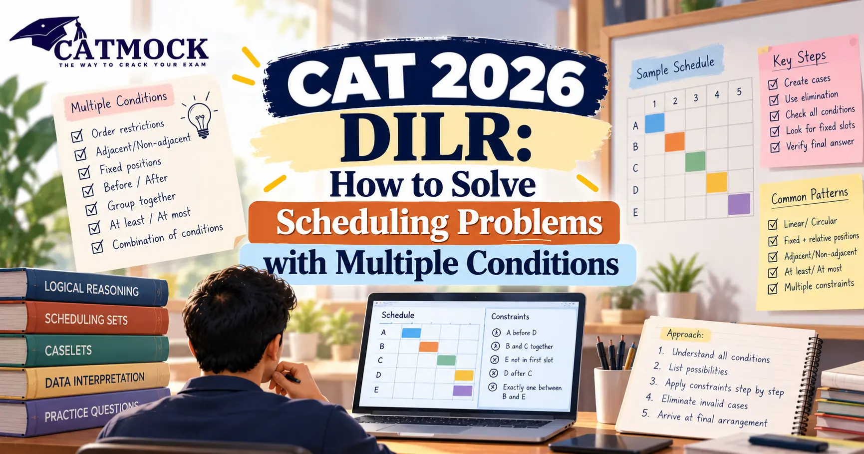 You are currently viewing CAT 2026 DILR: How to Solve Scheduling Problems with Multiple Conditions