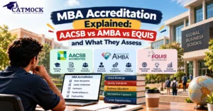 Read more about the article MBA Accreditation Explained: AACSB vs AMBA vs EQUIS and What They Assess