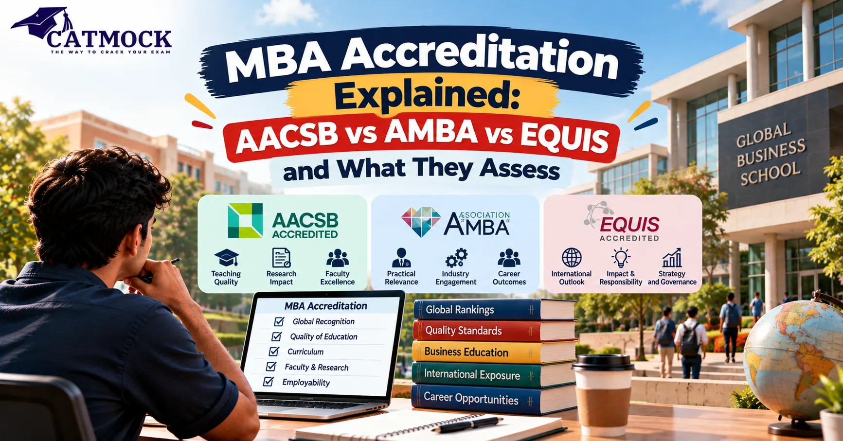 MBA Accreditation Explained: AACSB vs AMBA vs EQUIS and What They Assess