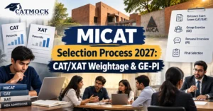Read more about the article MICAT Selection Process 2027: CAT/XAT Weightage, GE-PI and Final Merit Explained