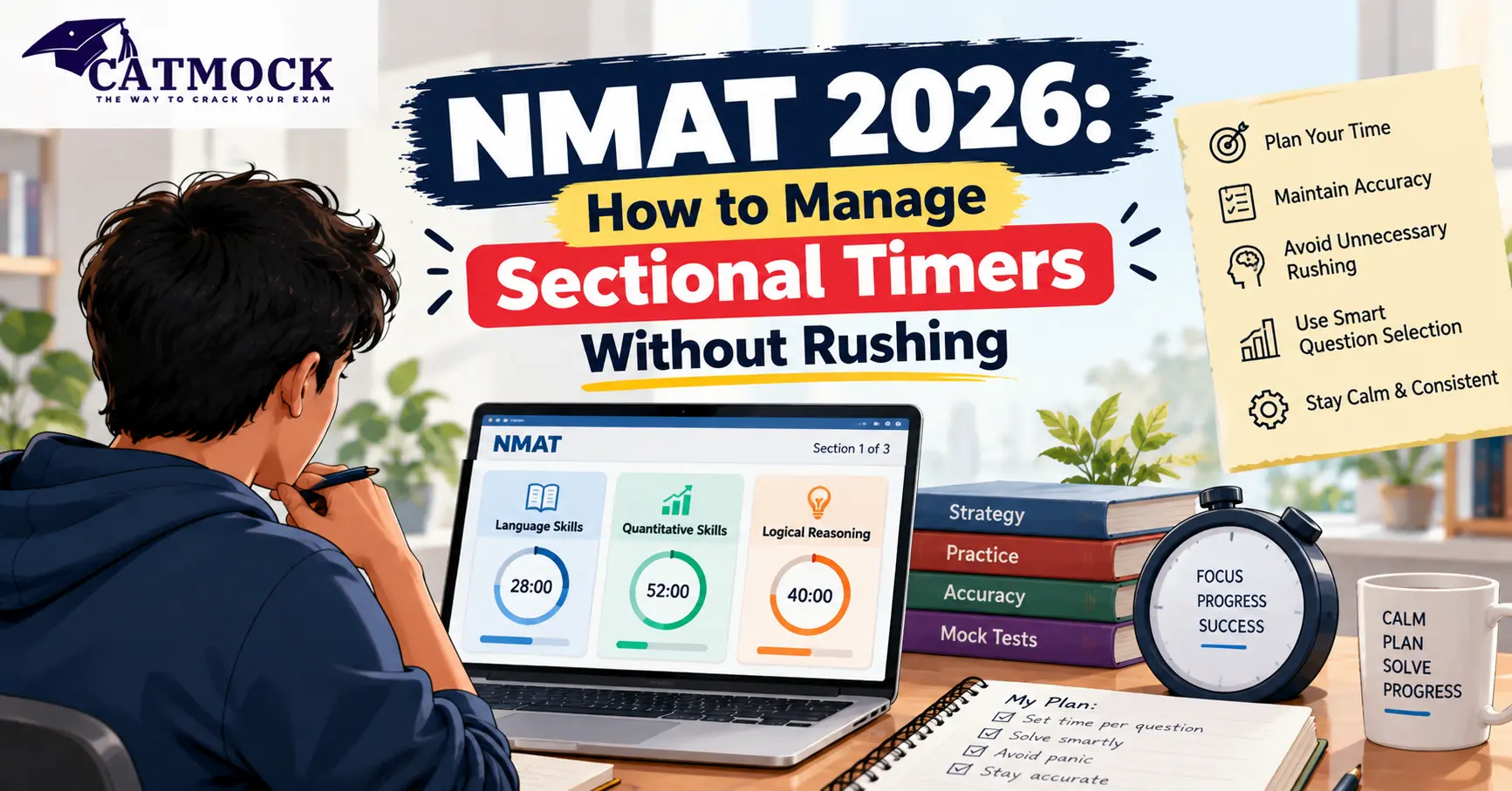 NMAT 2026: How to Manage Sectional Timers Without Rushing