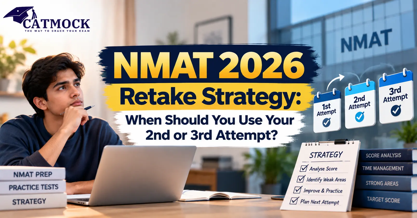 You are currently viewing NMAT 2026 Retake Strategy: When Should You Use Your 2nd or 3rd Attempt?